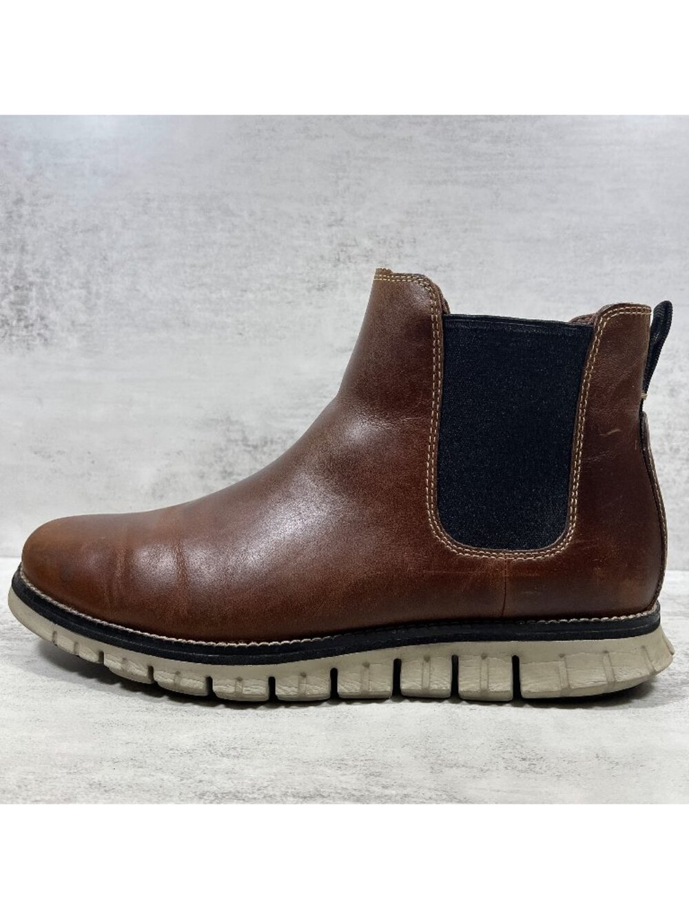 Cole Haan ZeroGrand Waterproof Chelsea Boots - Men's Size 9 Wide - Brown